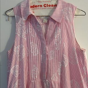 Lilly Pulitzer Pink and White Striped Dress size small